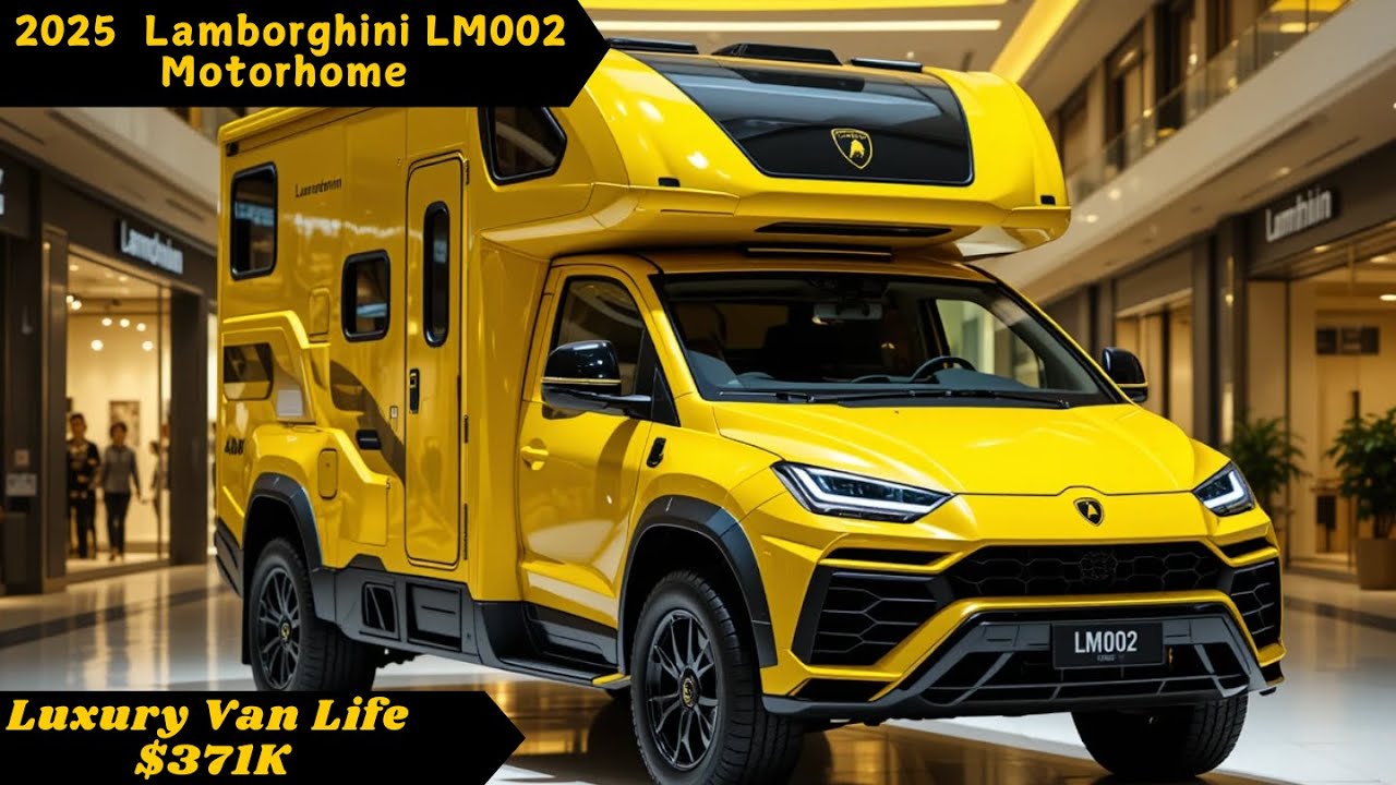 $371K Lamborghini Camper Van &ndash; A Supercar Turned into a 4x4 Motorhome! | RV Camper van