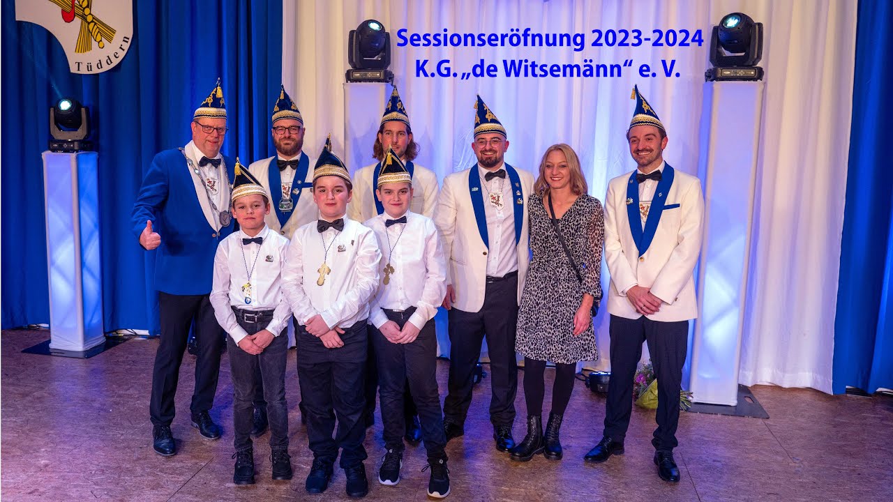 11-11-2023 Tüddern Eröffnung Sessions 2023-2024 - Vorstellen neues Prinzenpaar u. Kinderprinz - 4K 👍