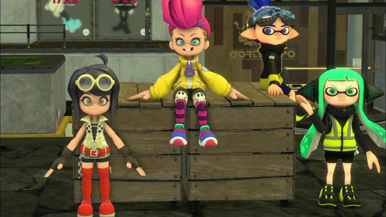 Splatoon & Ninjala SFM New Test Animation with Jane & Berecca & Carlo & Shadow Carlo & Agent 3