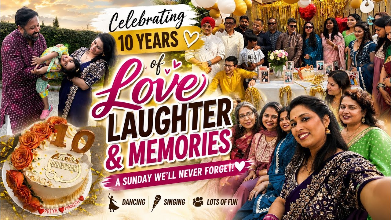 Come Along With Us | Indian Anniversary Celebration in Denmark ❤️ Family Vlog | INDIANS IN DENMARK