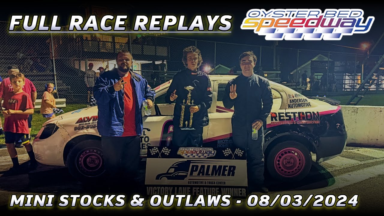 FULL RACES: Mini Stock Super Series Round 2 & Outlaws @ Oyster Bed Speedway (August 3, 2024)
