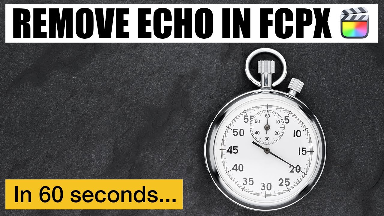 Remove Echo In Final Cut Pro in 1 minute