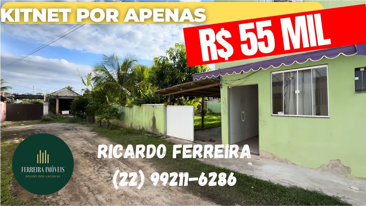 Kitnet por R$ 55 mil, área gourmet com pomar R$ 120 mil e duplex 2 suítes R$ 160 mil — à negociar!