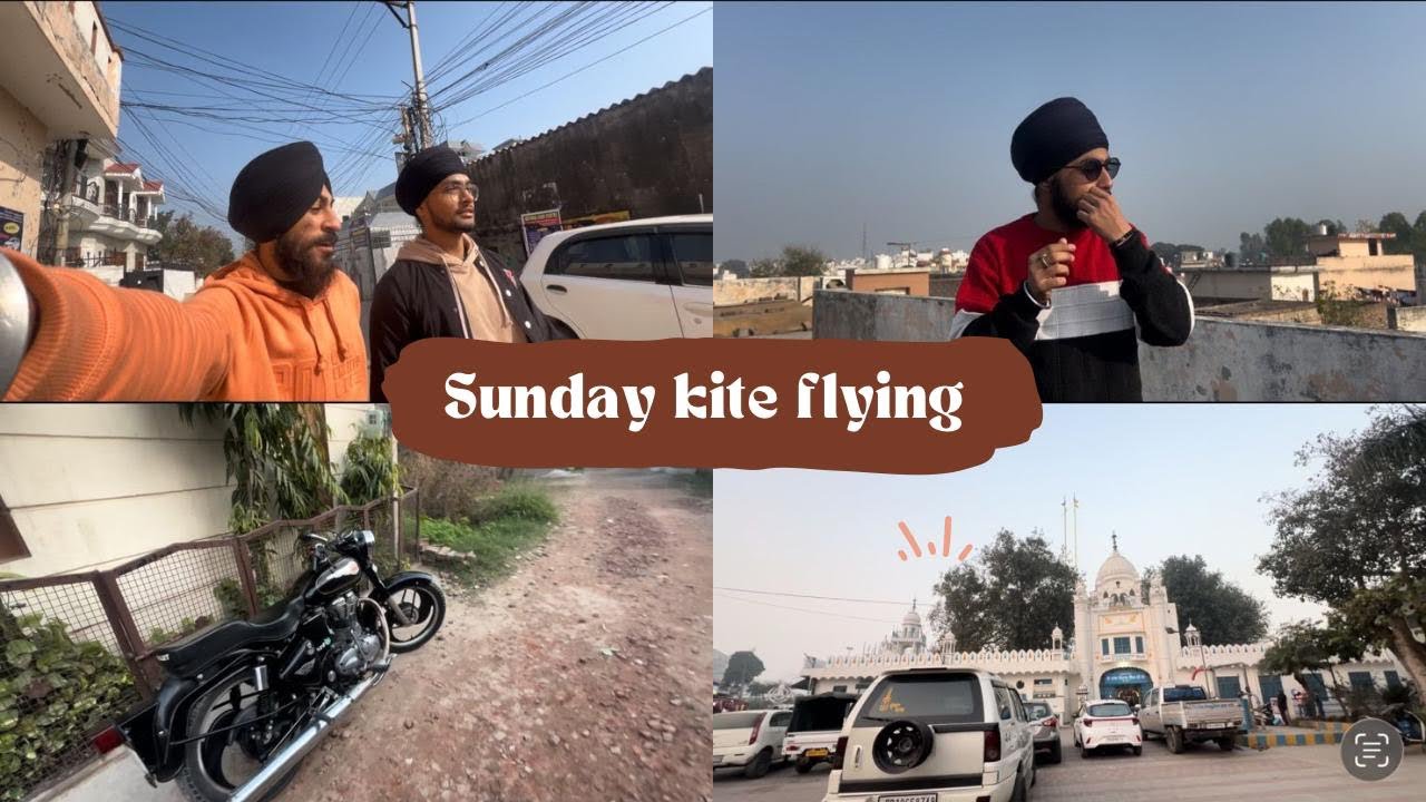 Sunday kites flying🪁|| ajj ge asi talhan sahib🙏||