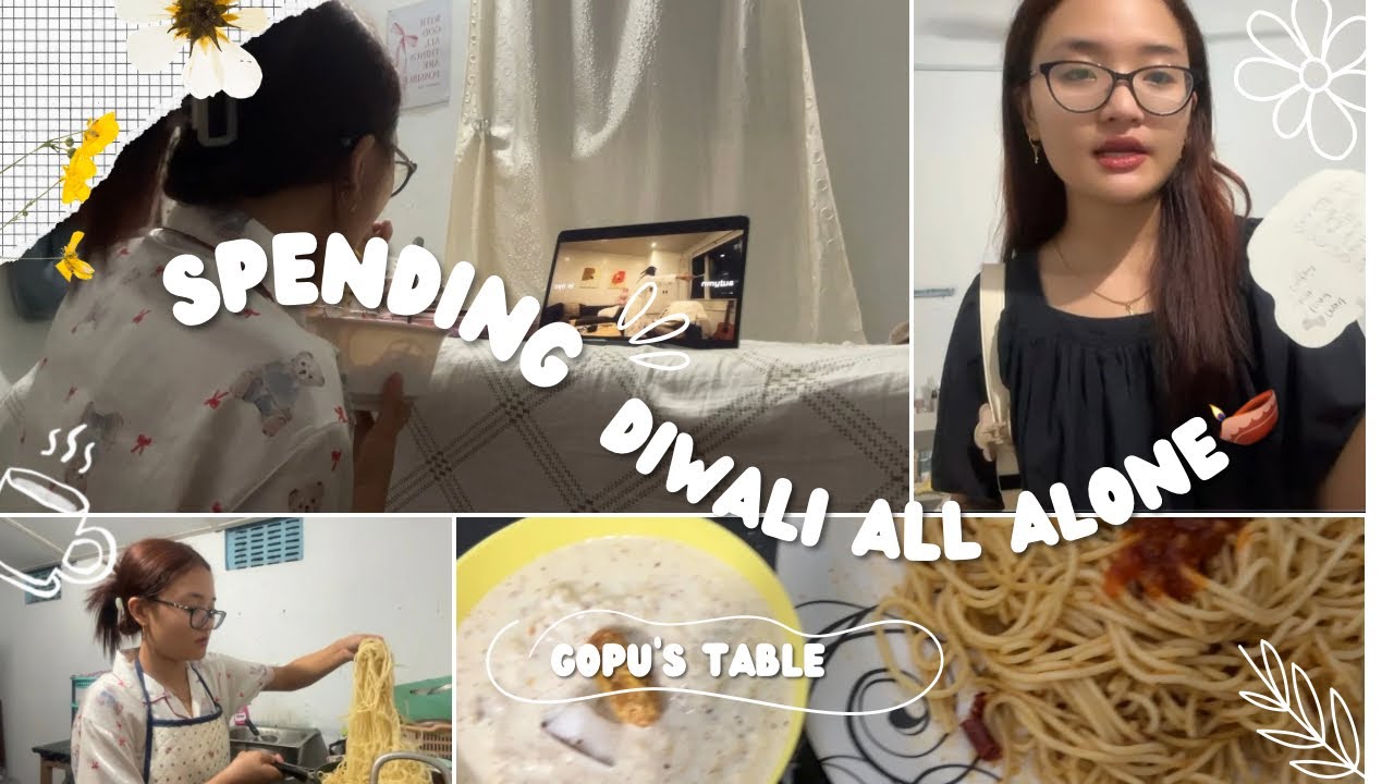 Celebrating Diwali Alone But With a Full Heart🪔| Simple Cooking + Self-Love Vlog 💛✨