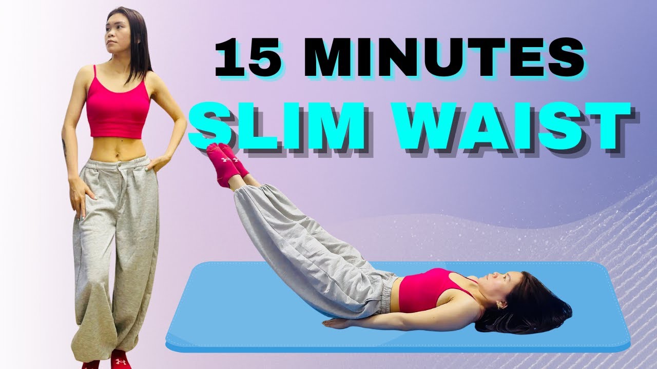 15 Min Pilates for a Slim Waist & Flat Stomach | Low Impact At Home