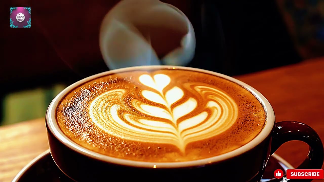 9 Hours Relaxing Coffee Shop Ambience ☕ Latte Art & Aesthetic Visuals for Cafes