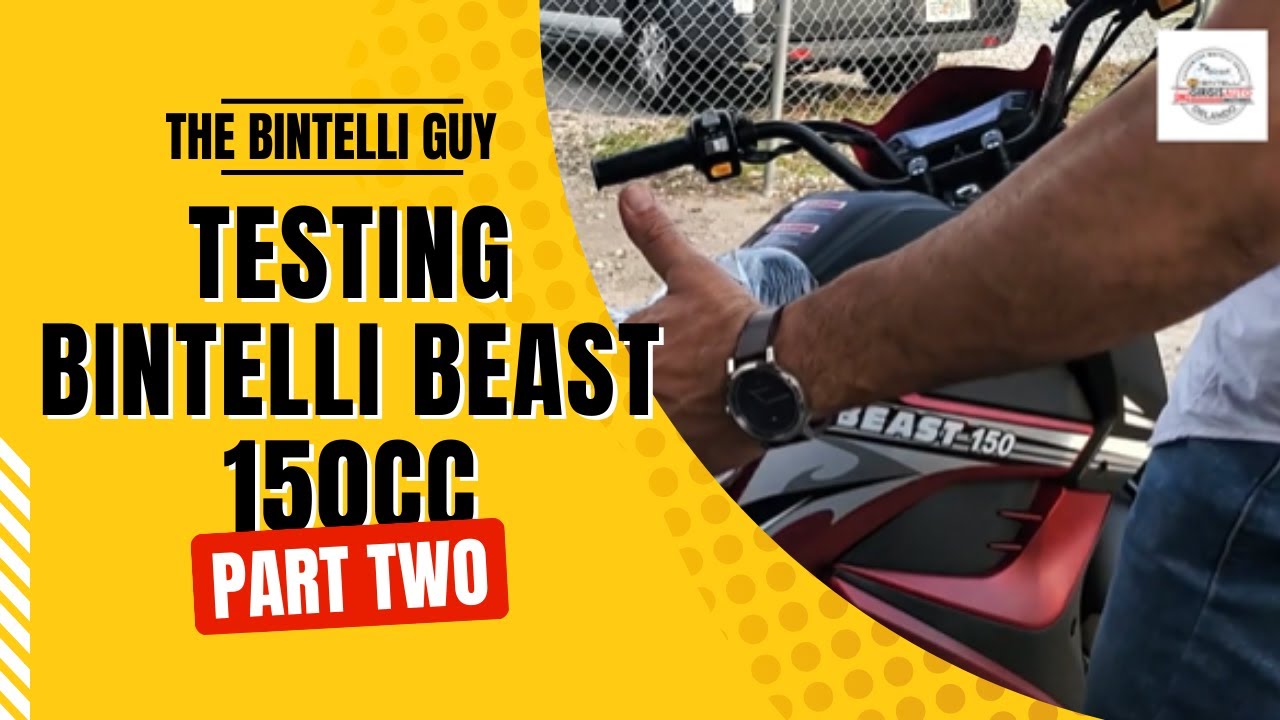 Bintelli Beast Motor Scooter 49cc VS 150cc Continued - Part 2