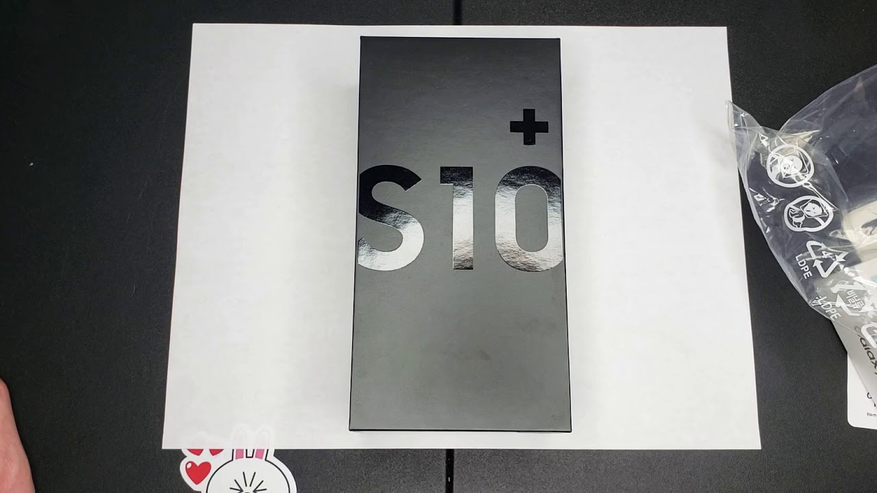 Samsung Galaxy S10 plus Ceramic black 1tb At&t Unboxing