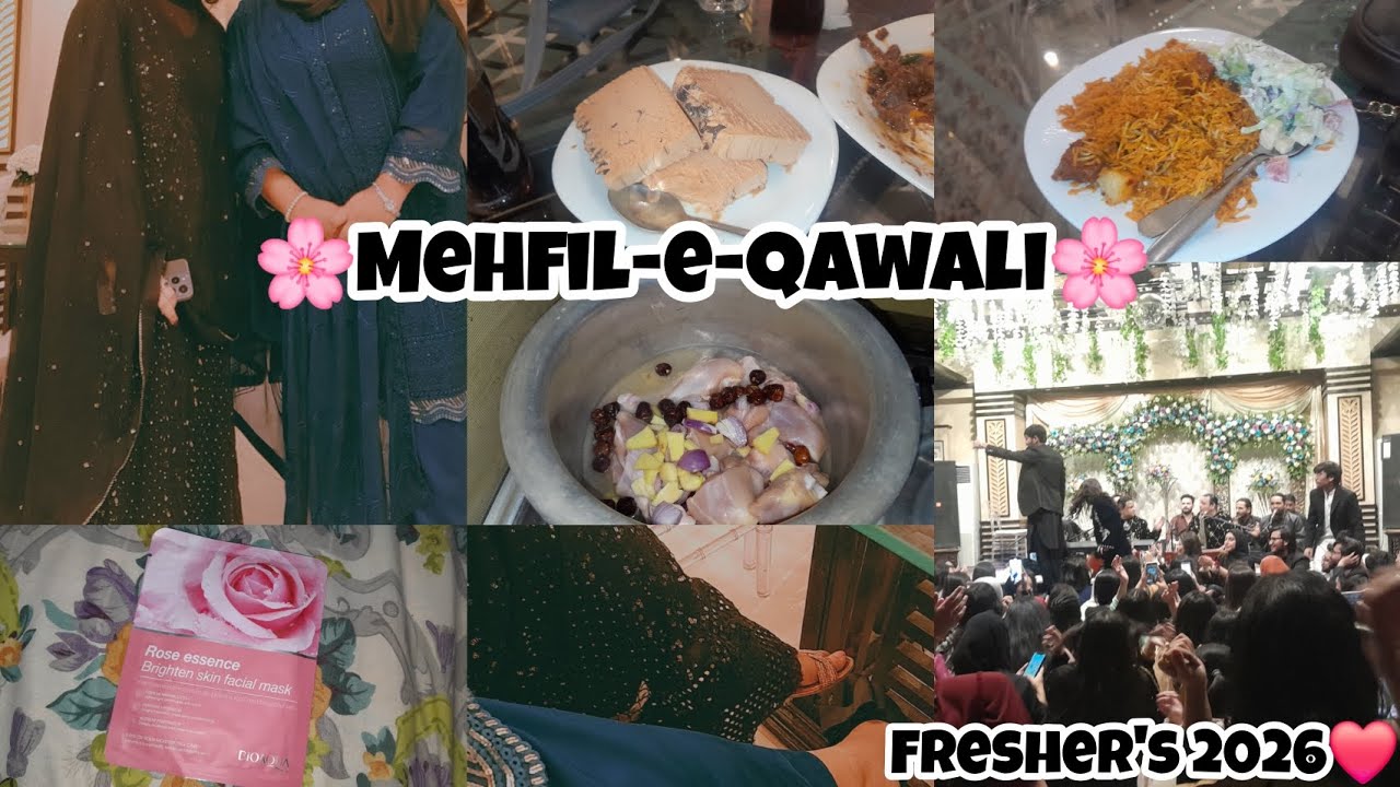 Mehfil-e-qawali at ziauddin university 🌸||welcome party full enjoy ❤️||chaos singing||ANdailydiary