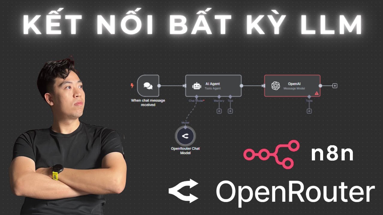 Hướng dẫn chi tiết kết nối n8n với bất kỳ mô hình ngôn ngữ LLM AI nào chỉ trong 2 phút - OpenRouter