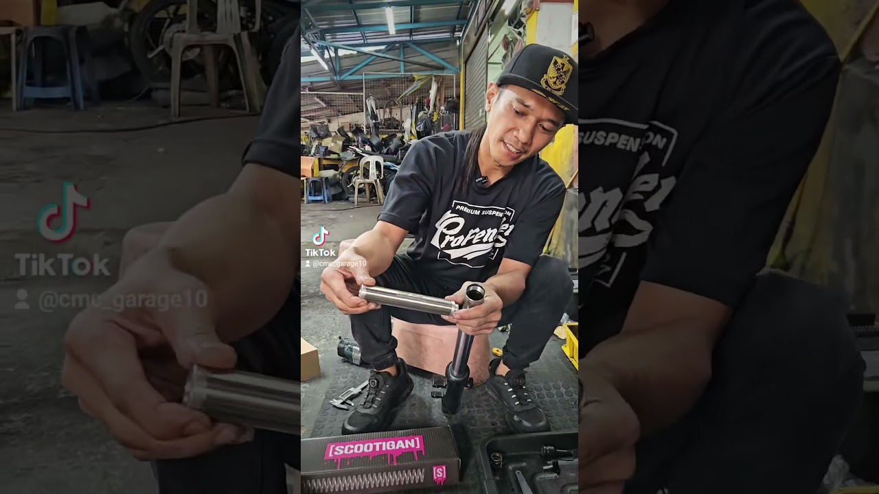 Perbezaan antara Rfrs dengan Scootigan fork kit #servicefork #xmax #scootigan