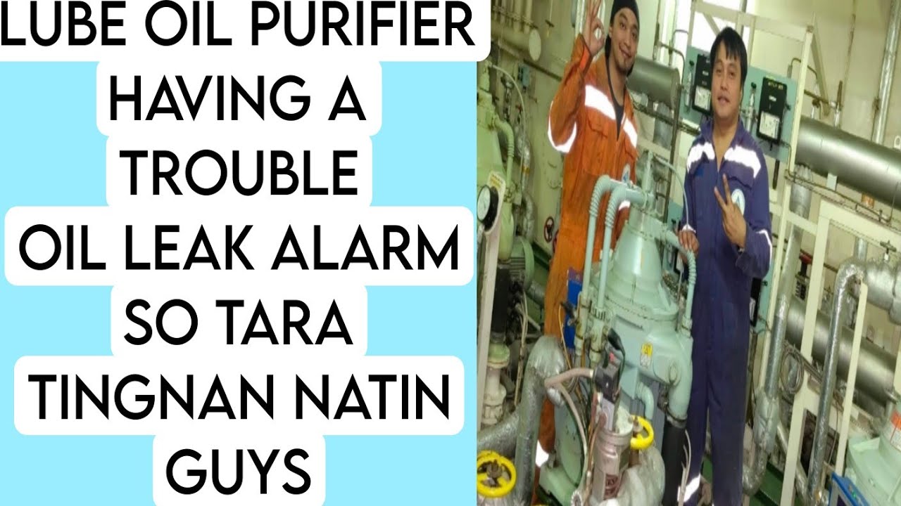 MITSUBISHI LUBE OIL PURIFIER OIL LEAK ALARM