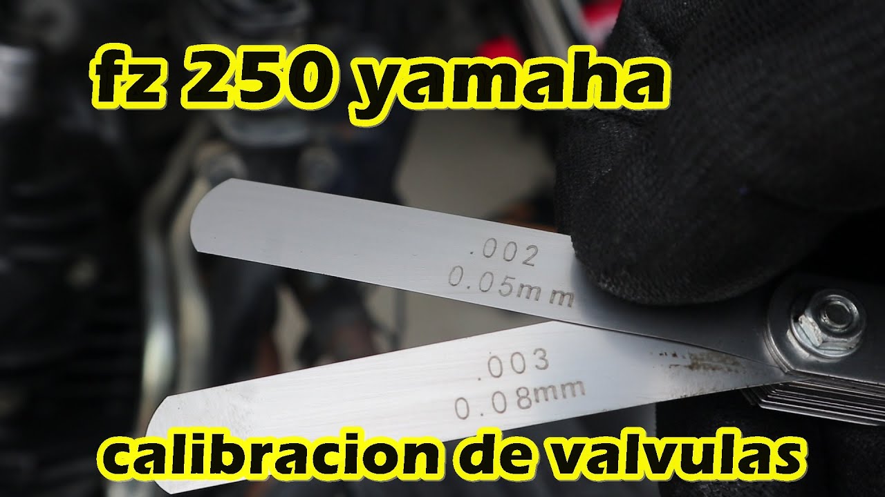 como calibrar valvulas de  yamaha f250,xtz 250