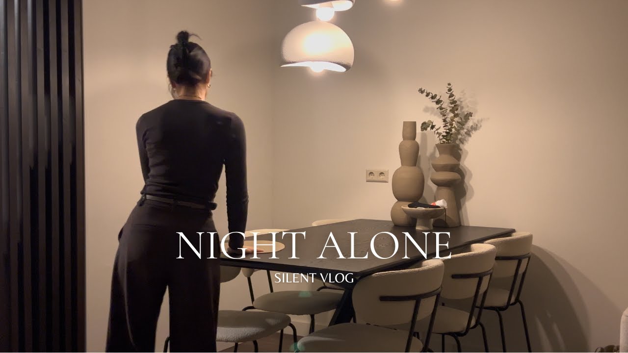 Night Routine Alone at Home 🌙✨ | Cozy Cooking, Lemon Cookies & Self Care | Silent Vlog