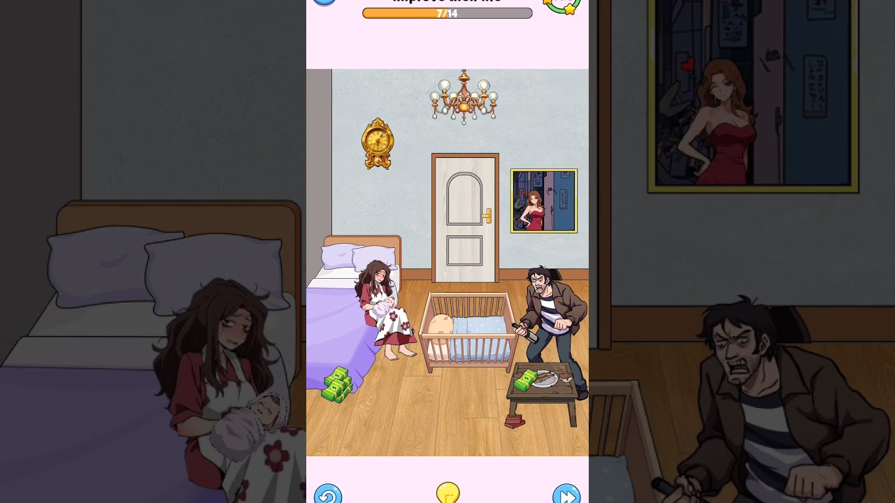 Help the mom and baby improve their life | brainly prankster game| #moneyproblems #mother #money
