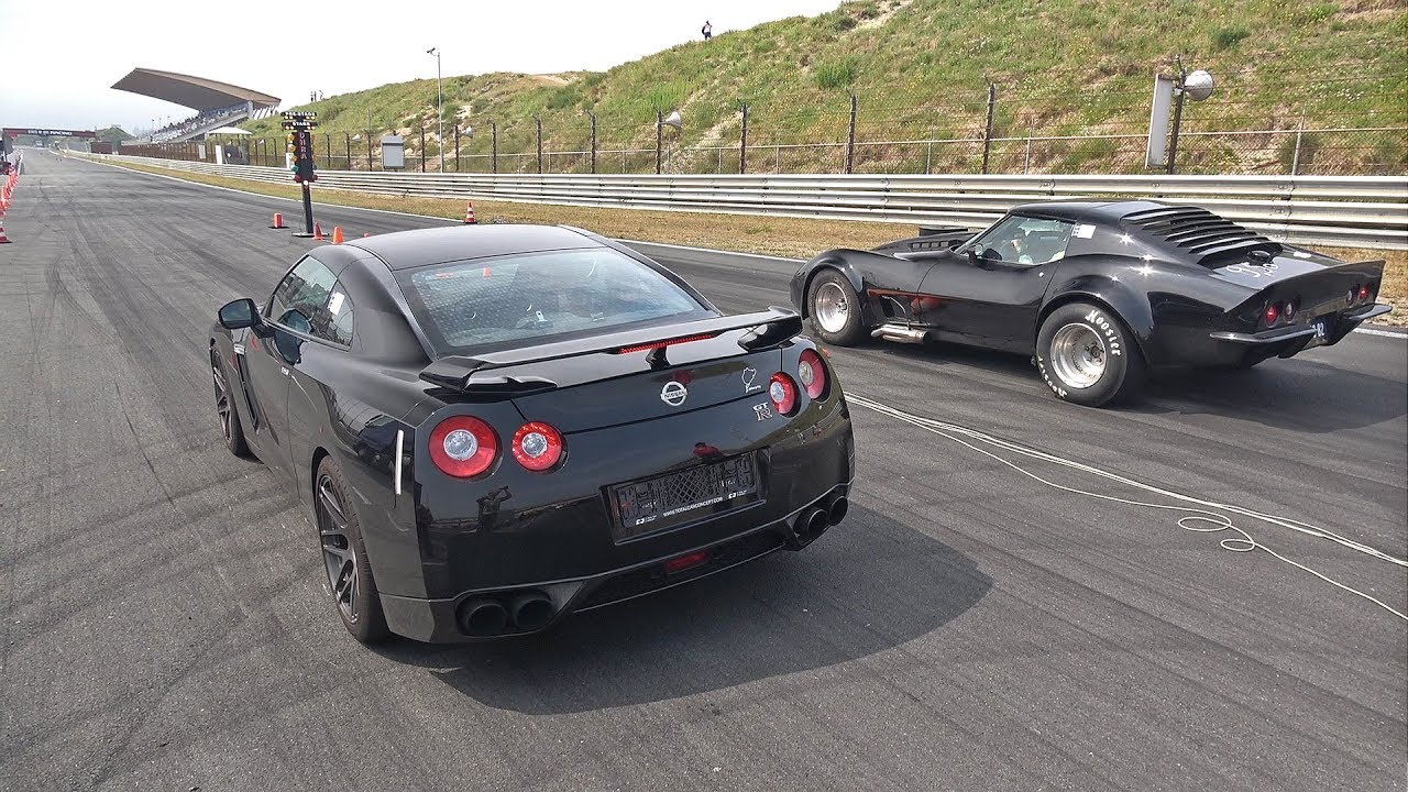 Switzer R1K Nissan GT-R vs 900HP Chevrolet Corvette Stingray