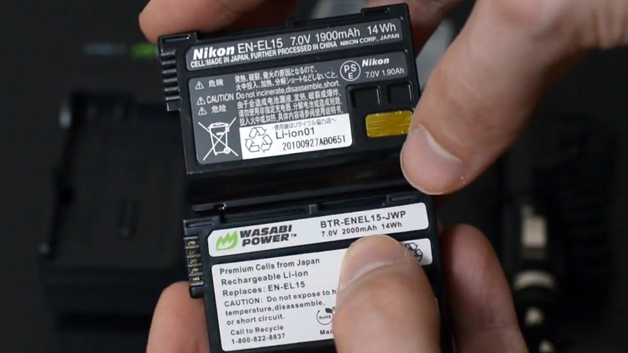 Wasabi Power EN-EL15 3rd Party Nikon Batteries