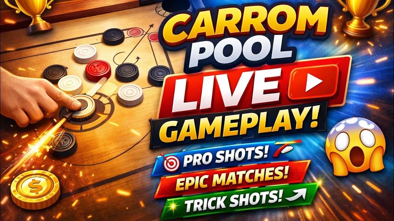 🔵Carrom Pool Live Gameplay | Zephra Gaming