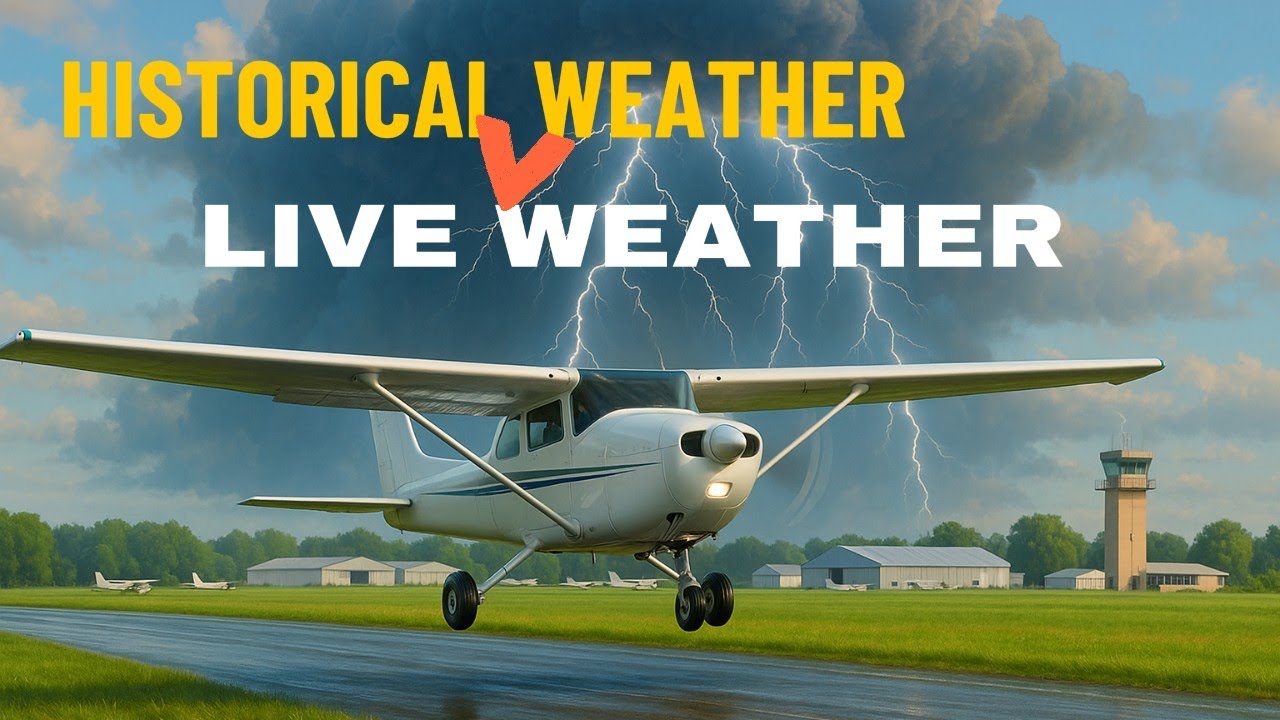 Live Weather vs Historical Weather in MSFS2024