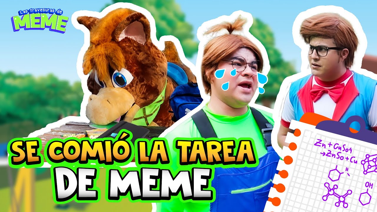 El caballo loco se comió mi tarea | Meme gana dinero | El caballo se enoja con meme