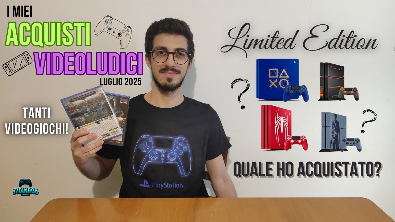 I miei ACQUISTI VIDEOLUDICI: Giochi & PlayStation Limited Edition! (Rara) - Luglio 2025