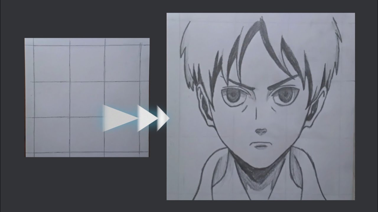 How to draw Eran Yeager step by step in an easy way