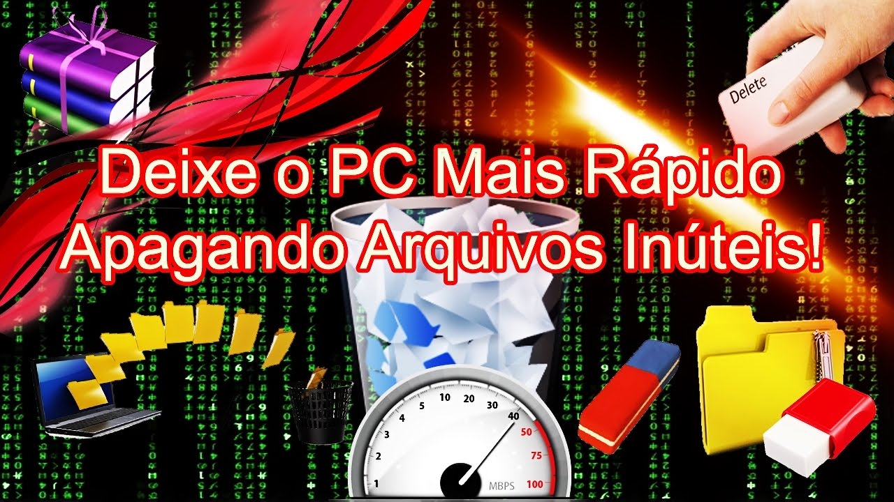 Como Deixar o PC Mais Rápido Apagando Arquivos Inúteis! (Para Todos os Windows!)
