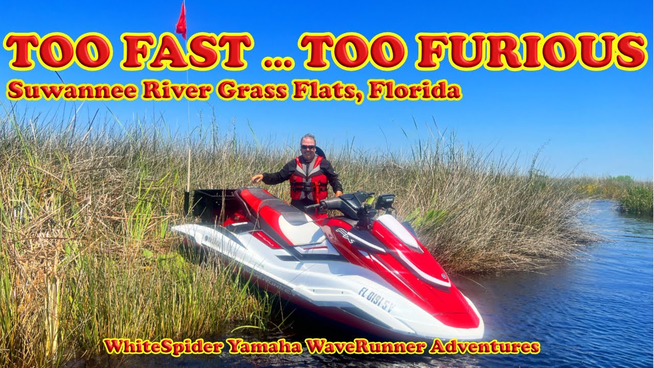 Jet Skiing the Beautiful Suwannee River Grass Flats With Yamaha Waverunners and Seadoos