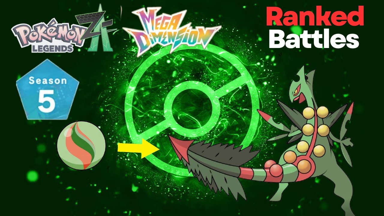 Mega sceptile emerges! Pokemon Legends Z-A Ranked Battles