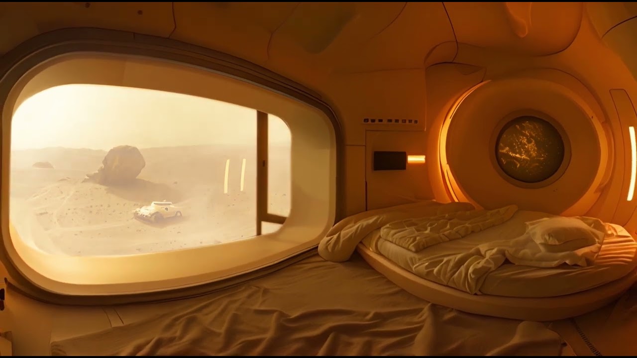 Dust Storm on Mars - Sci-Fi Ambience for Relaxation, Focus or Sleep 🌪️