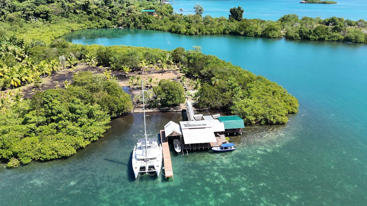 Overwater Dual Homes with 80ft Dock Income Potential and Solar Living ReadyNow Bocas del Toro Panama