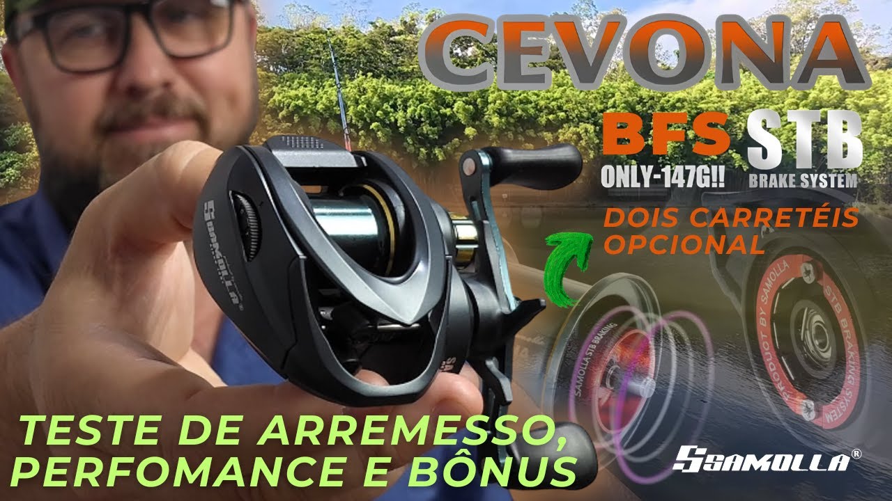 Carretilha CEVONA é boa? TESTE DE ARREMESSO E DE PERFORMANCE
