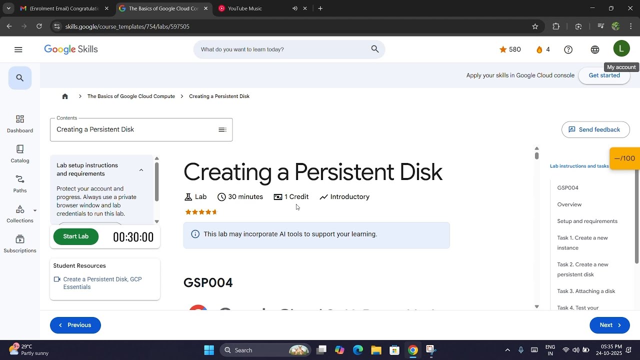 Creating a Persistent Disk | GSP004 Qwiklabs Walkthrough (Google Cloud Skills Boost)
