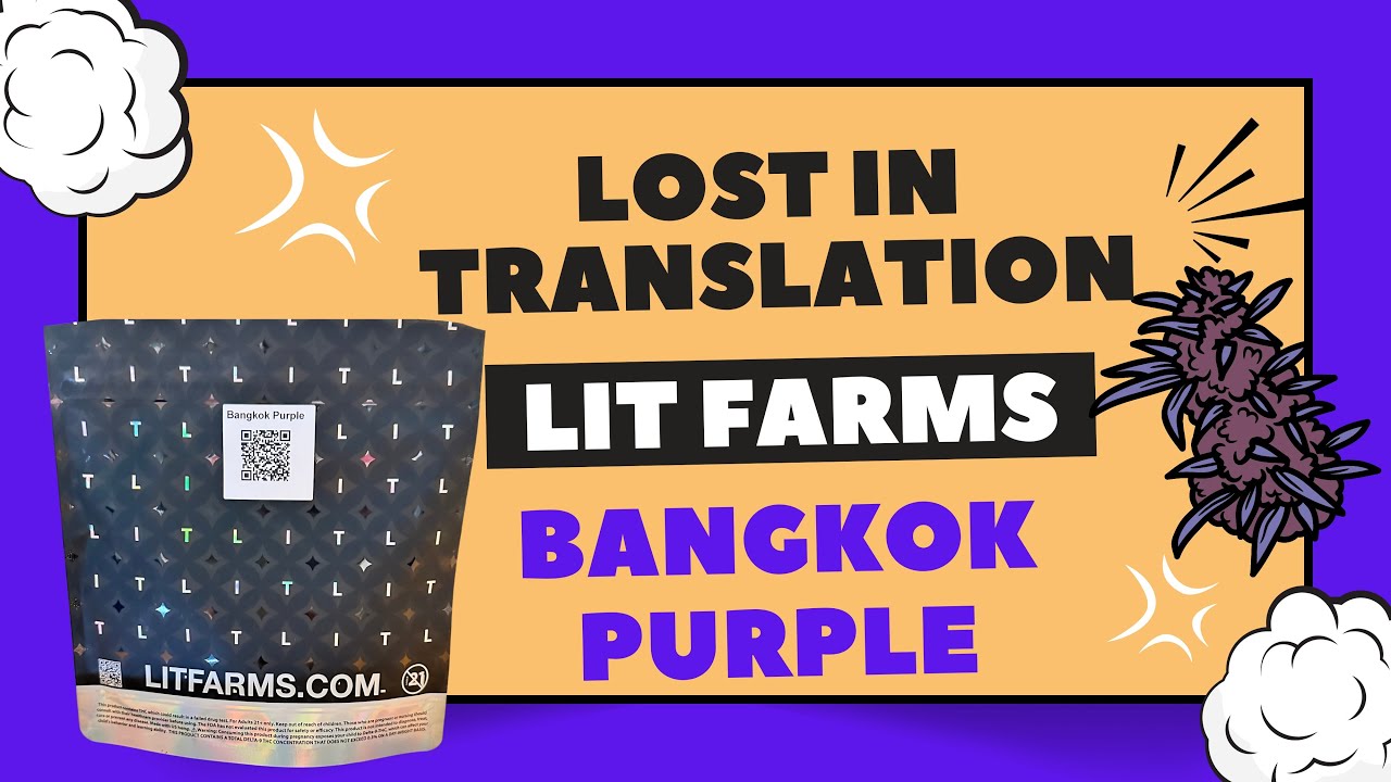 LIT FARMS THCA Review: Bangkok Purple $99 Oz (🇹🇭🤷&zwj;♀️💜) Link In Description!