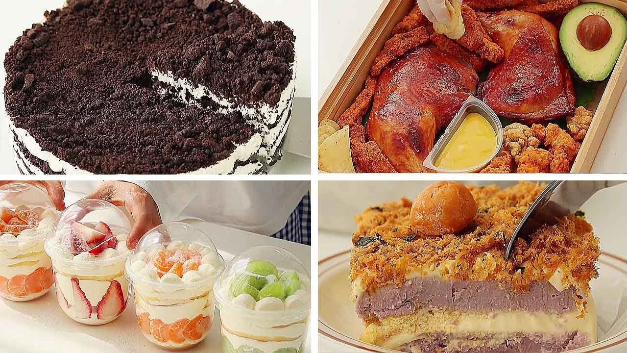 ASMR|Super Delicious + Oreo Cake & Fried Chicken Set |Creative Recipes|Cake Story|Cooking