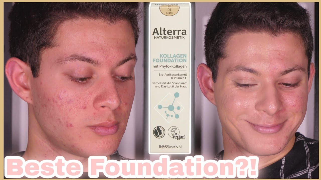 NEUE beste Naturkosmetik FOUNDATION?! Alterra Kollagen Make Up im Test | vegan | Ginkgomen