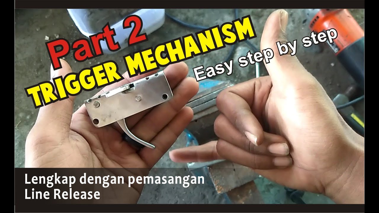 PART 2 - How to make TRIGGER SPEARGUN MECHANISM with Line Release By. MRcuneeSUB ( Easy steps)
