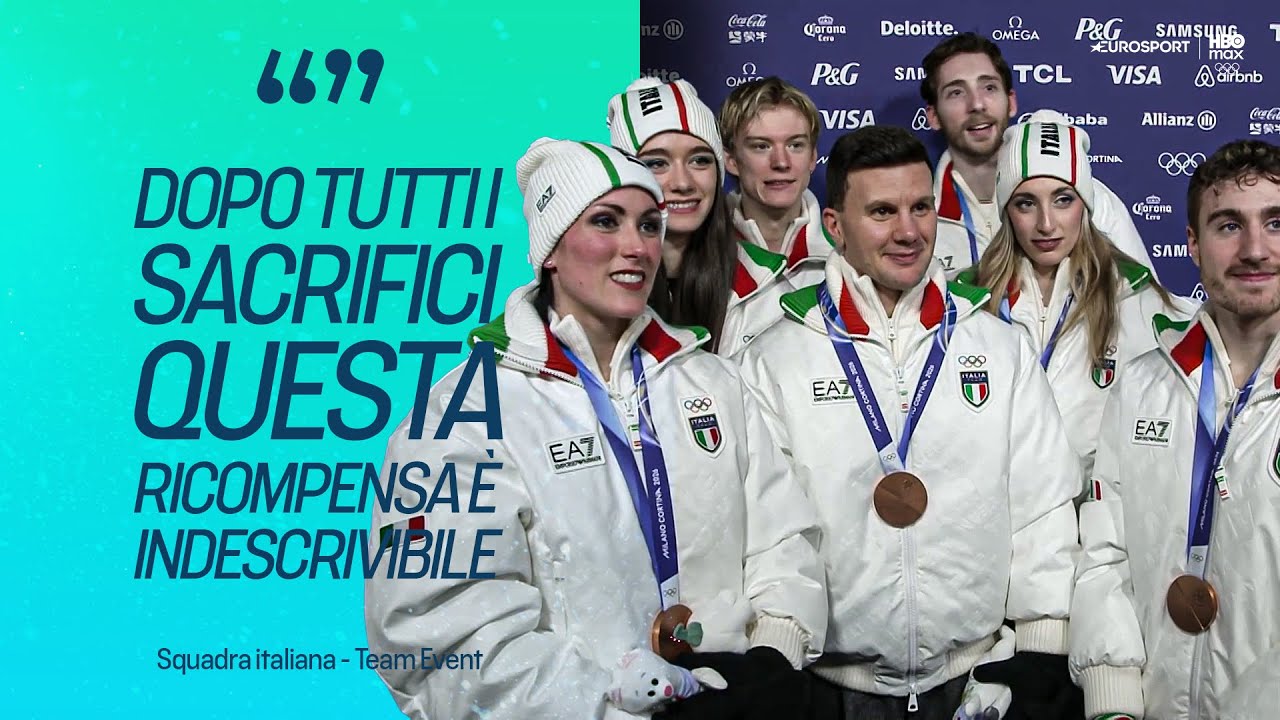 🎙️Le emozioni dell'ITALIA del Team Event con la medaglia di BRONZO al collo | #MilanoCortina2026