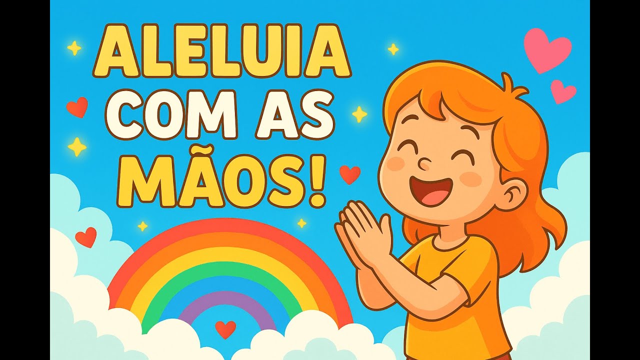 Aleluia com as Mãos 🙌✨ | Música Gospel Infantil para Louvar com Gestos e Alegria!