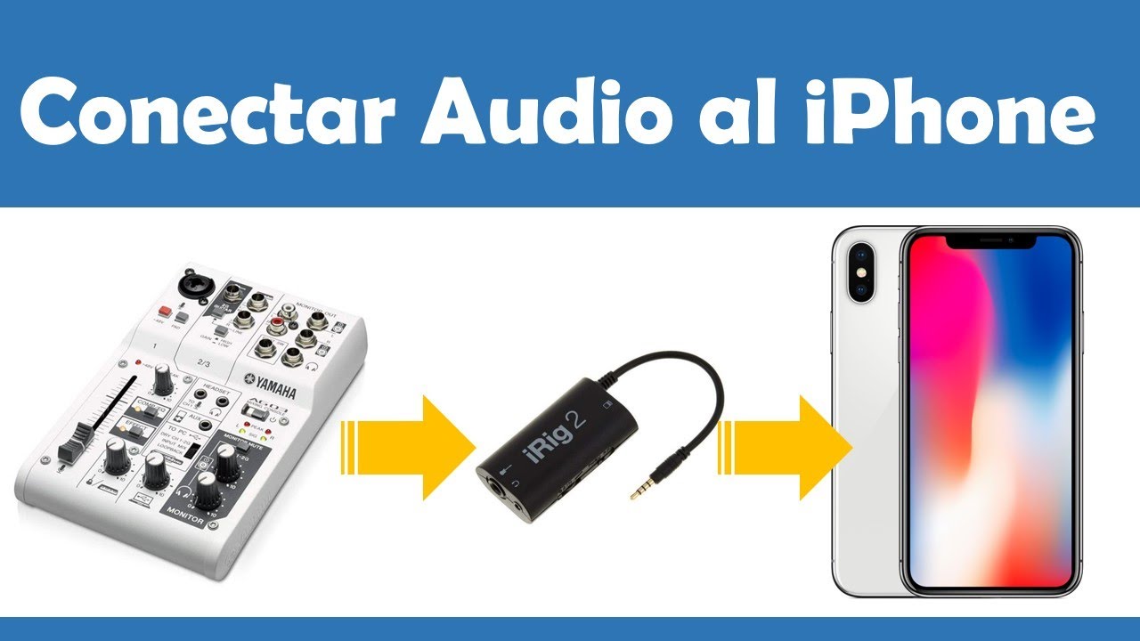 Conectar Audio Mixer al iPhone iRig2