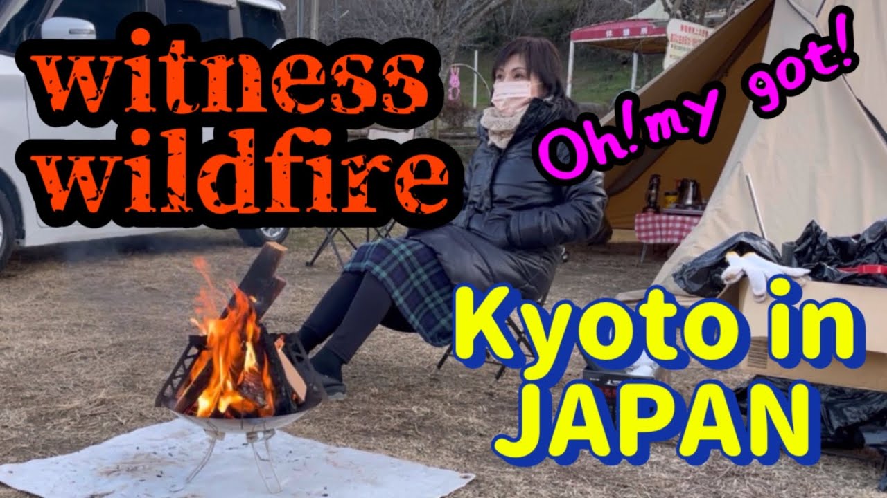 Witnessing a forest fire at a campsite❗️OMG❗️