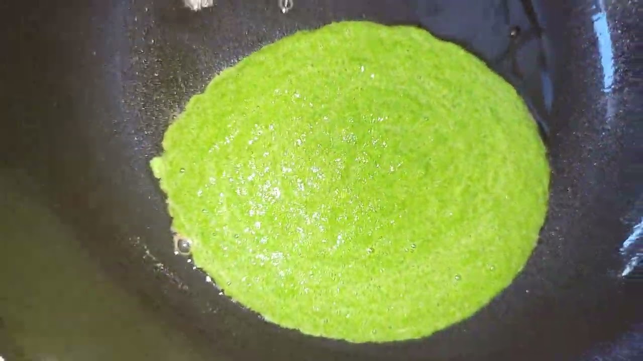 Wrap: 3 eggs, 2/3 handful of spring green, pinch of salt and fry oil. 