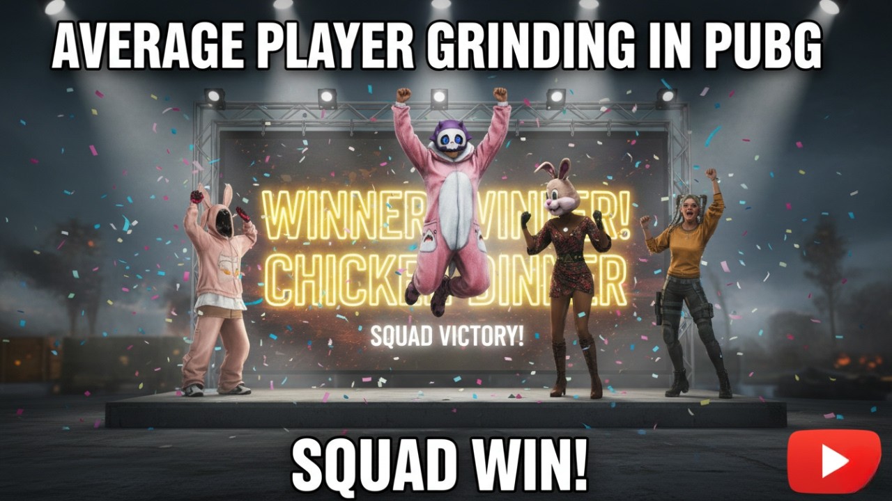 Average Player Grinding in PUBG | Winning Matche