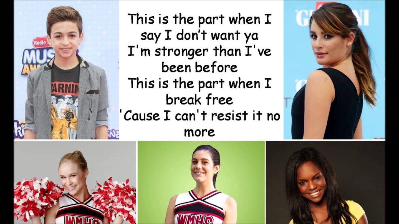 Glee Break Free lyrics RM R