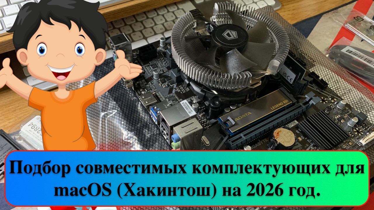 Подбор совместимых комплектующих для macOS (Хакинтош) на 2026 год.