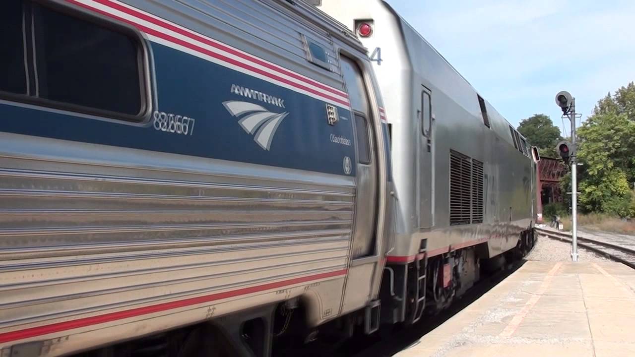 Amtrak at Schenectady and Saratoga Springs, NY