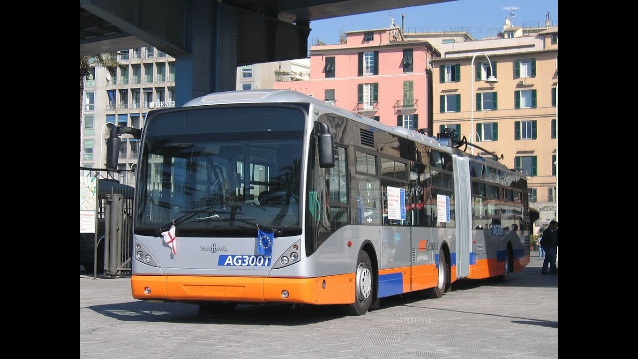 AMT Genova - LINEA 20 (FILOBUS VAN HOOL AG300T)