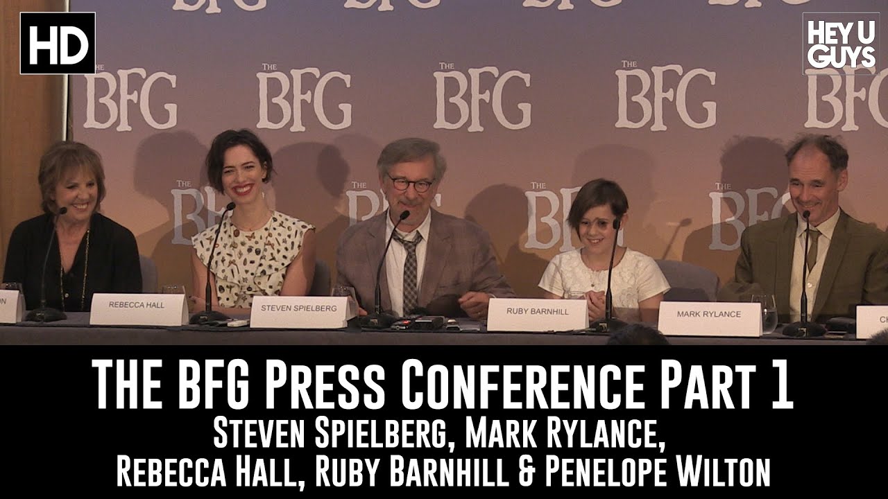 The BFG Press Conference Part 1 - Steven Spielberg, Mark Rylance, Ruby Barnhill, Rebecca Hall