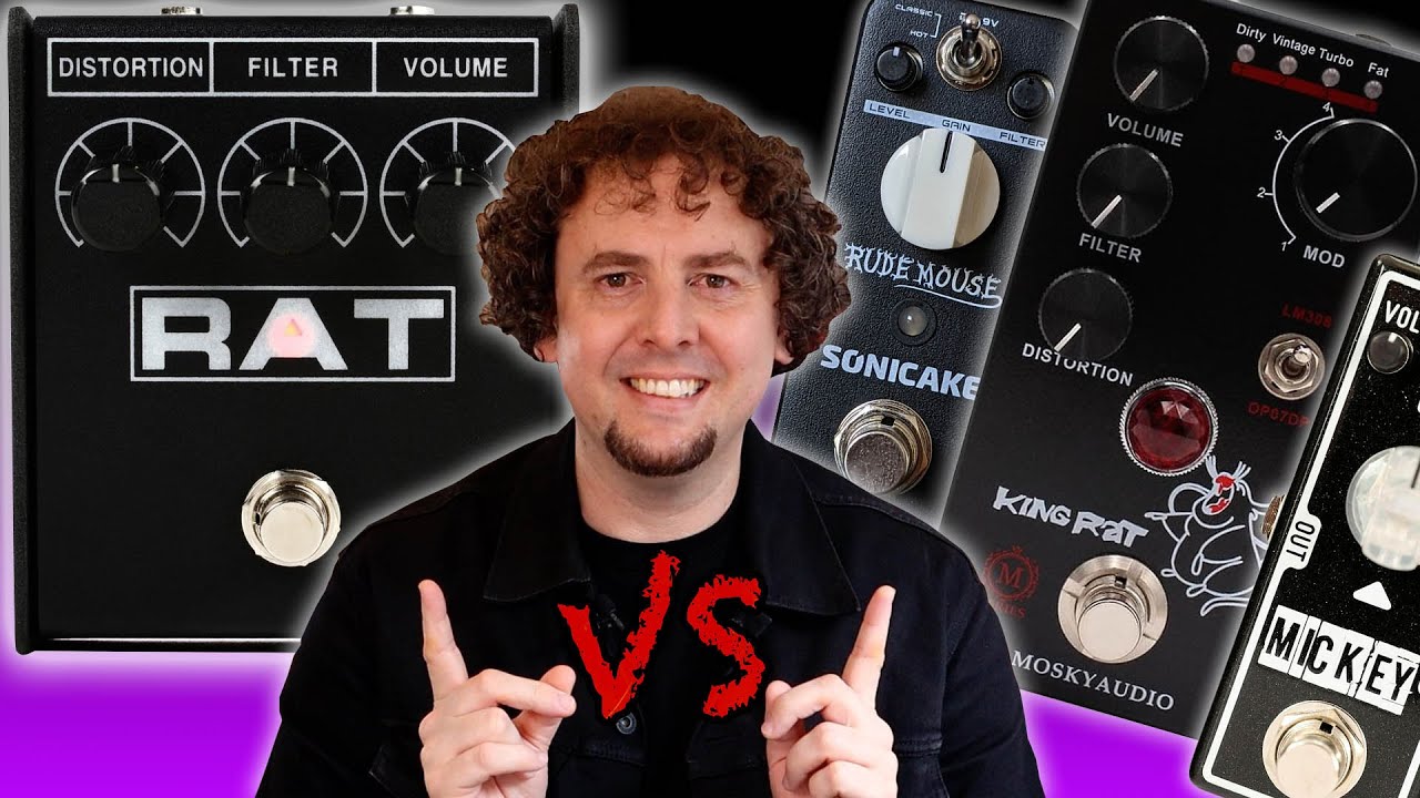 ProCo Rat 2 vs Mosky King Rat vs Sonicake Rude Mouse vs Tone City Mickey | Cheap Rat Pedal shootout!